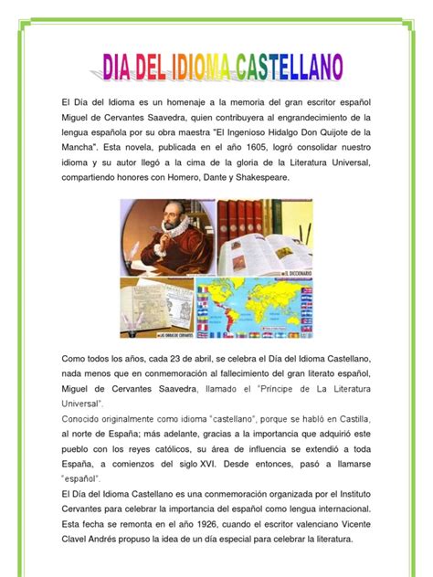 dia del idioma castellano pdf